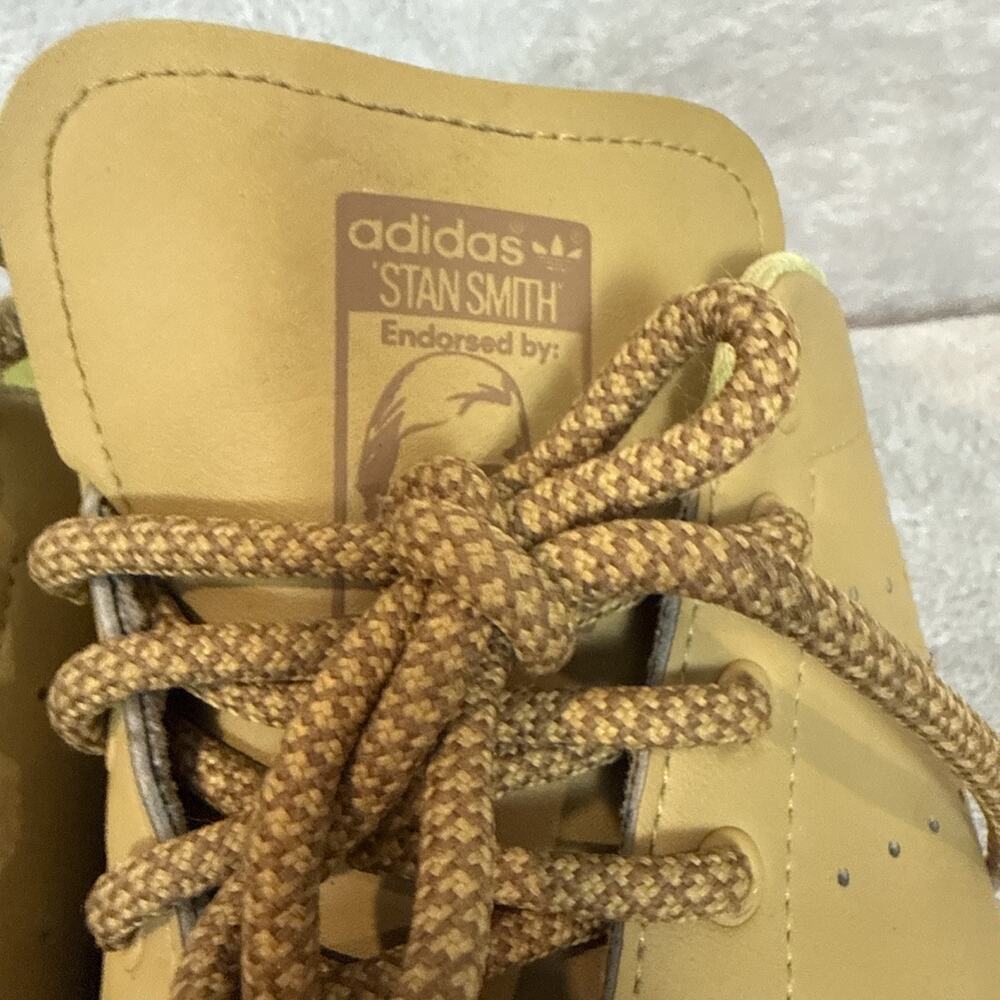 Adidas Stan Smith Mule Clog Tan Leather Rare Mens 8 Plant And Stand Shoes - Picture 3 of 7
